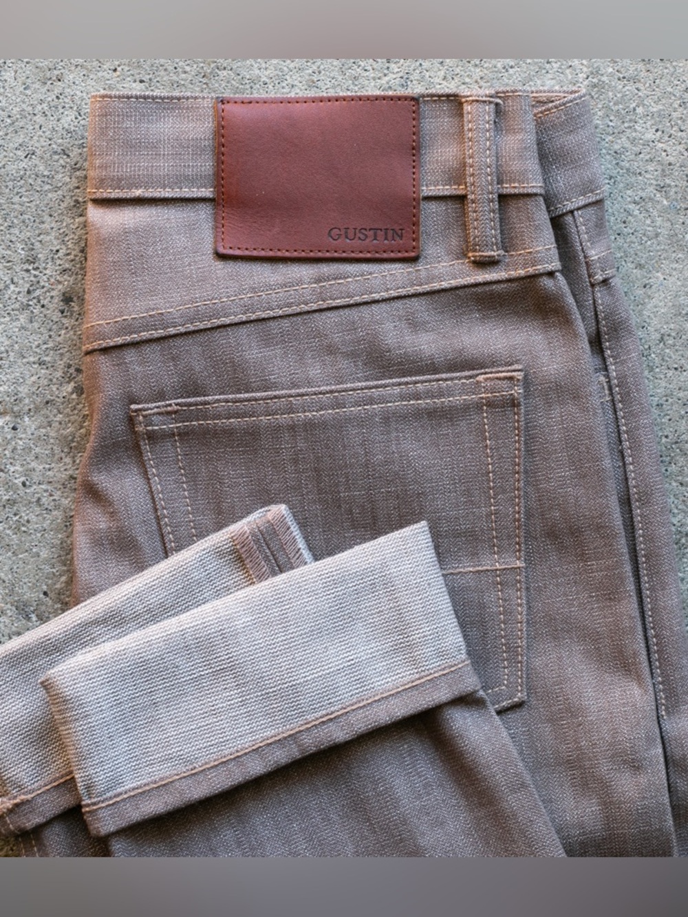 Gustin Brown/Tan Workwear Jeans